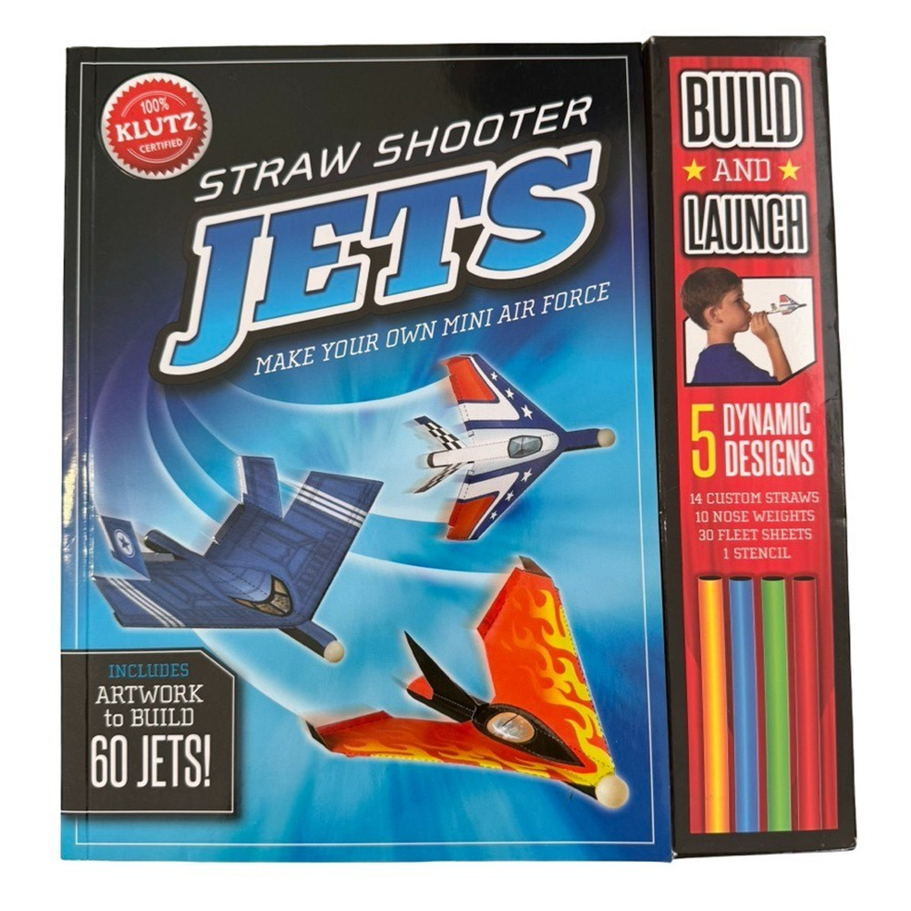 Klutz Straw Shooter Jets Activity Kit - - Very Good - See condition notes
